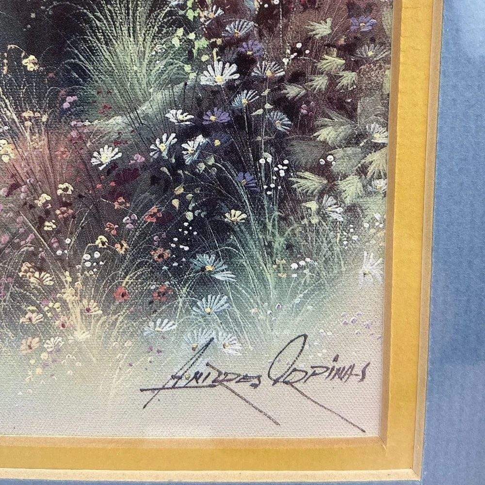 Vtg Andres Orpinas Art Print 12